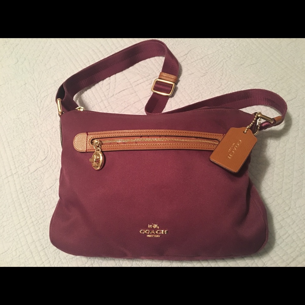 Coach canvas crossbody